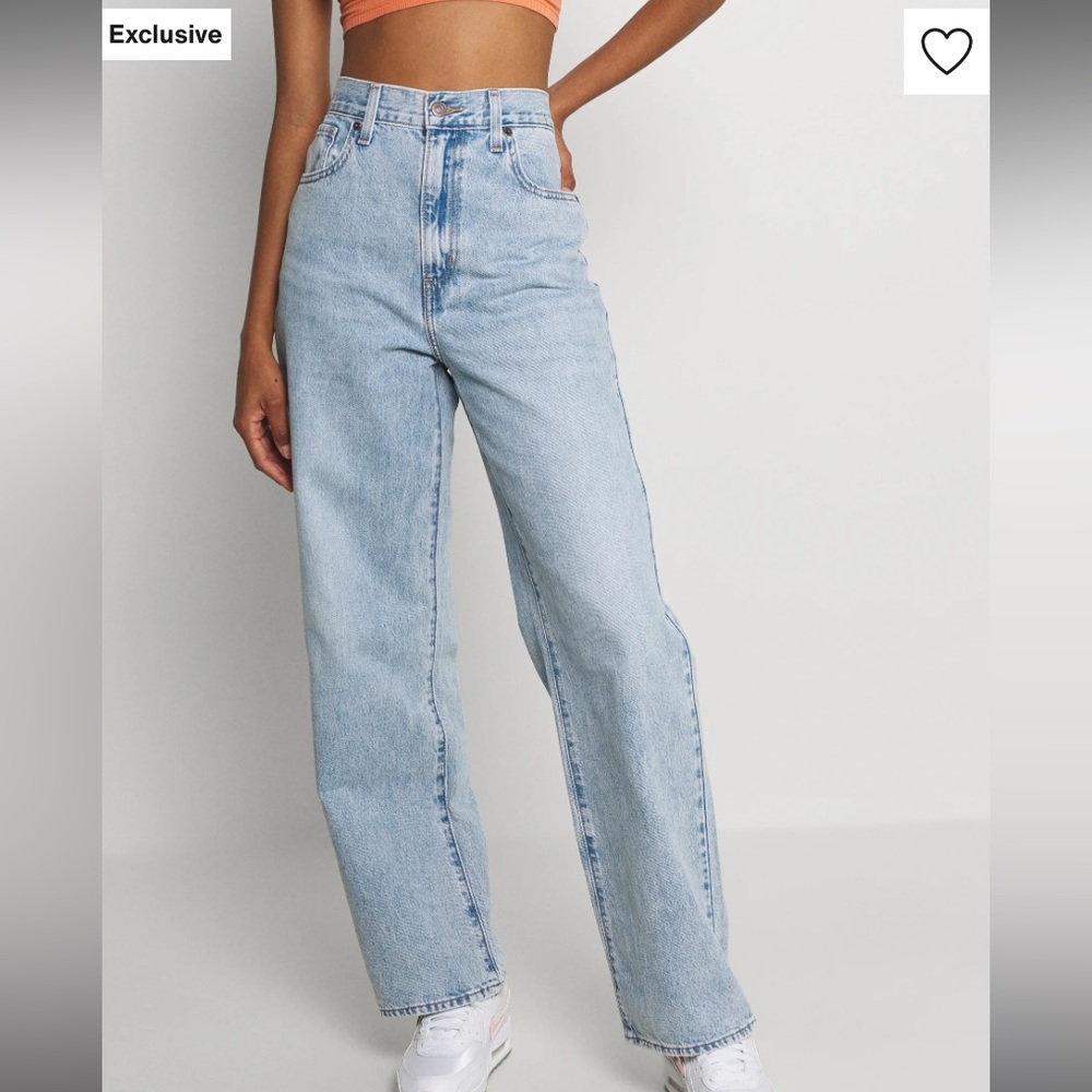 Levi’s Highwaist Straight Jeans 31x31. Light‎ wash